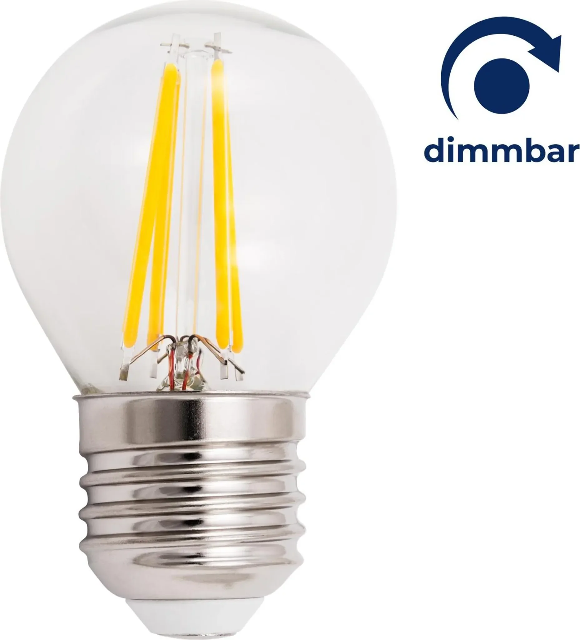LED Filament Tropfenlampe „Filed“ – E27, 6 W, 600 lm, warmweiß